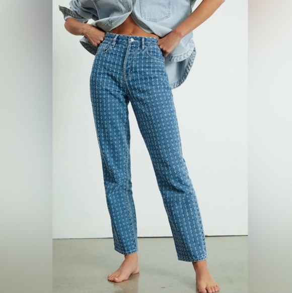 PacSun Denim - Nwot PacSun Medium Blue Distressed Dad Jeans Size 24